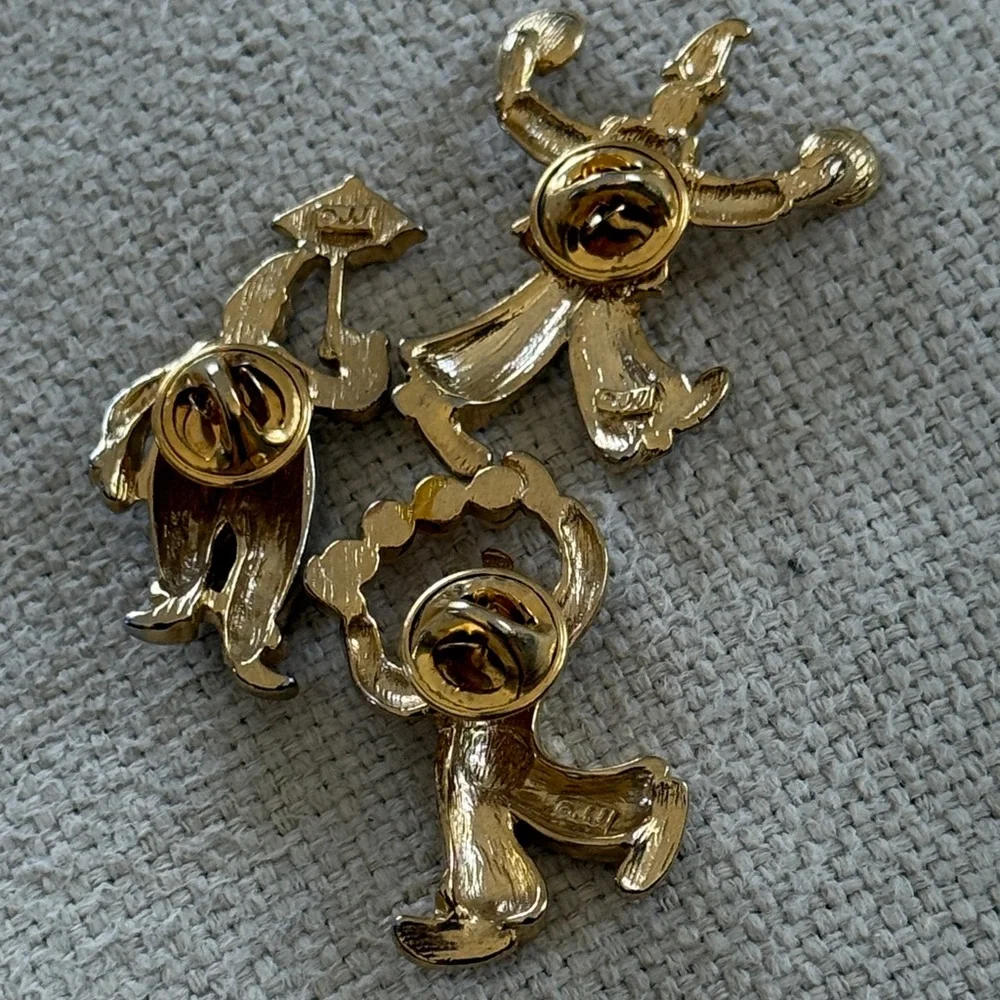 JJ Clown Brooch with Colorful Accents